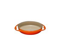 LE CREUSET Molde para tarta Tartin de hierro fundido de 28 cm (Rojo Horno) 2,6 l naranja