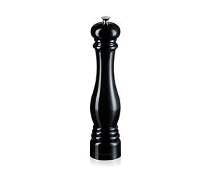 Le Creuset Molinillo de sal clásico ajustable, Plástico ABS resistente a grietas, Anticorrosión, 518 g, Negro Onyx, 96002800140000