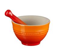 Le Creuset Mortero y pistilo de cerámica de gres, diámetro 11.5 cm, 360 g, 300 ml, Volcanico, 81209300900003