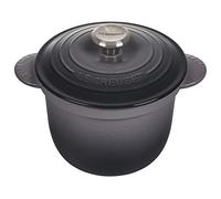 Le Creuset Olla de arroz de hierro fundido esmaltado con tapa e inserto de gres, 2.25 cuartos de galón, ostra