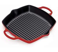 Le Creuset Parrilla cuadrada alta de hierro fundido, 30 cm, Cereza, 20200300600422