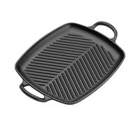 Le Creuset Parrilla rectangular alta de hierro fundido, 30 cm, Negro Mate, 20201300000422