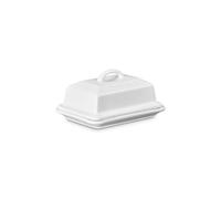 Le Creuset Plato de mantequilla de gres, 17 x 12,7 x 8,9 cm, color blanco