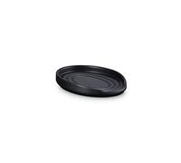 Le Creuset Reposa cucharas oval de cerámica de gres, 15 cm, Negro Mate, 71507150000099