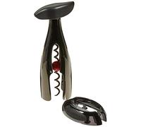 Le Creuset Sacacorchos y cortacápsulas, Set de regalo de accesorios para vino, Modelo mesa GS 300, Negro níquel, 49809000060002