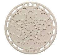 Le Creuset Salvamanteles French, Silicona, Resistente al calor hasta 250 grados Celsius, diámetro 20 cm, Meringue, 42401207160000