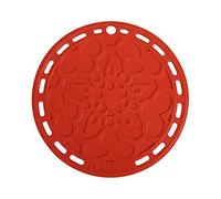 Le Creuset Salvamanteles French, Silicona, Resistente al calor hasta 250 grados Celsius, diámetro 20 cm, Cereza, 93007300060000