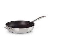 Le Creuset Sartén alta de Acero Inoxidable Signature con asa de soporte y revestimiento antiadherente, 28 cm 96600228000000