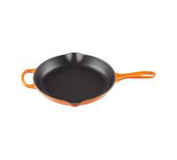 LE CREUSET Sartén de hierro fundido esmaltado, 10.2 pulgadas (1-3/4 cuartos de galón), llama