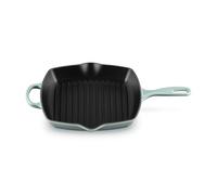 LE CREUSET Sartén para asar de hierro fundido esmaltado Signature con asa auxiliar y dos picos vertedores, apta para todo tipo de cocinas y hornos, 26 cm, color Sea Salt