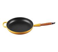 Le Creuset Sartén Signature con mango de madera de hierro fundido, 28 cm, 2, 6 L, Nectar, 20258286720422