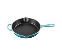 Le Creuset Sartén skillet alta de hierro fundido, 26 cm, 2 litros, Caribe, 20187261700422