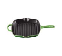 Le Creuset Sartén skillet cuadrada grill de hierro fundido, 26 cm, Bamboo, 20183264080422