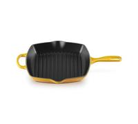 Le Creuset Sartén skillet cuadrada grill de hierro fundido, 26 cm, Nectar, 20183266720422