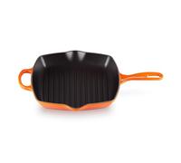 LE CREUSET Sartén skillet cuadrada grill de hierro fundido, 26 cm, Volcanico, 20183260900422