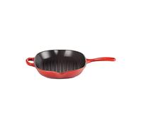LE CREUSET Sartén skillet oval grill de hierro fundido, 32 cm, Apto para todas las fuentes de calor, incluso inducción, Cereza, 20194320600422