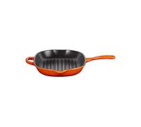 Le Creuset Sartén skillet oval grill de hierro fundido, 32 cm, Apto para todas las fuentes de calor, incluso inducción, Volcanico, 20194320900422