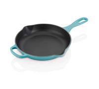 Le Creuset Evolution Sartén Redonda, Hierro Fundido, Azul Caribe, 23 cm