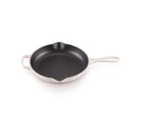 LE CREUSET Sartén skillet redonda de hierro fundido, diámetro 23 cm, Shell Pink, 20182237770422