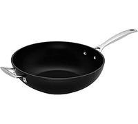 Le Creuset Sartén wok de aluminio antiadherente, Ø 26 cm, Libre de PFOA, Para todas las fuentes de calor, incluso la inducción, Antracita/Plateado