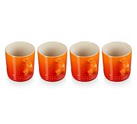 Le Creuset Set de 4 tazas s de cerámica de gres, 0, 35 L, Volcanico, 79113350900000