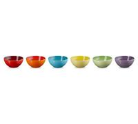 Le Creuset Set de 6 Platos Aperitivo Arcoíris en Cerámica Gres, 330 ml, 79349338359030