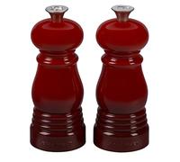 Le Creuset Set de Mini Molinillos de Sal y Pimienta, Plástico ABS, Mecanismo de Cerámica, Anticorrosión, Cereza, 96002500060000