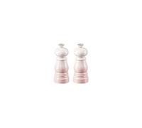 Le Creuset Set de Mini Molinillos de Sal y Pimienta, Plástico ABS, Mecanismo de Cerámica, Anticorrosión, Rosa Shell Pink, 44900117770000
