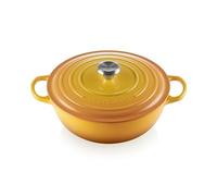 Le Creuset Signature 21114286720430 La Marmite - Hierro fundido (28 cm de diámetro, apta para todo tipo de fuegos e inducción, volumen: 4,9 L, 4,93 kg)