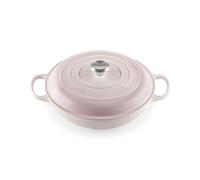 Le Creuset Signature 21180307774430 - Olla gourmet (hierro fundido, 30 cm de diámetro, 3,5 L, apta para todo tipo de fuegos, incluida inducción, 5,555 kg), color rosa