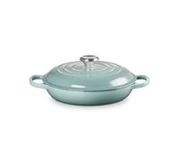 Le Creuset Signature: fuente de horno de hierro fundido esmaltado con tapa, 26 cm, 2,2 litros, Sea Salt