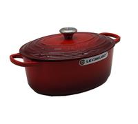 Le Creuset Cacerola oval Colección Signature Hierro fundido 31 cm Rojo Cereza