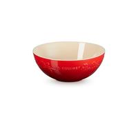 Le Creuset Stoneware Holly Collection - Cuenco múltiple, 3.5 cuartos de galón, color cereza