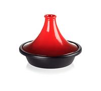Le Creuset Tajine de hierro fundido, diametro 27 cm, Apto para todas las fuentes de calor, incluso inducción y horno, Cereza, 25138270600422