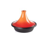 Le Creuset Tajine de hierro fundido, Redondo, diametro 31 cm, Apto para todas las fuentes de calor, incluso inducción y horno, Volcanico, 25138310900422