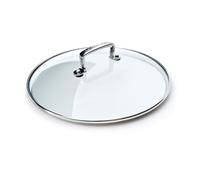 Le Creuset Tapa de cristal, 24 cm, plateado y transparente, 96200824000000, 96200824000000