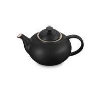 Le Creuset Tetera de gres con colador de acero inoxidable, Matte Black