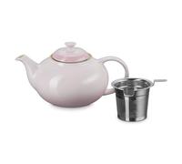 Le Creuset Tetera de gres con colador de acero inoxidable, Shell Pink
