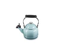Le Creuset Tetera Demi de acero esmaltado con acabados metálicos, 1.25 cuartos de galón, sal marina