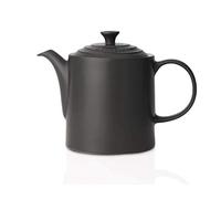 Le Creuset Tetera Grand de cerámica de gres, 1, 3 litros, para 4 tazas, Negro Mate, 70703130000000