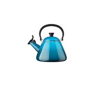 Le Creuset Tetera Kone, Acero esmaltado, 1, 6 L, Deep Teal, 40101026420000