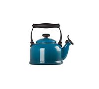 Le Creuset Tetera Traditional, Acero esmaltado, 2, 1 L, Deep Teal, 40102026420000