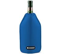 LE CREUSET WA126 Funda enfriadora para Botellas de Vino o Cava, Tejido Impermeable, Azul Marseille, 22 x 15.5 x 2.1 cm