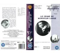 Le Crime De Monsieur Lange [Reino Unido] [VHS]