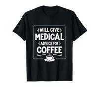 Le dará consejos médicos para el café Divertido Doctor & Enfermera Camiseta