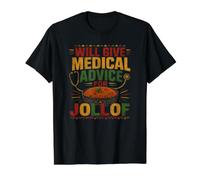 Le dará Consejos médicos para Jollof Funny Healthcare Camiseta gráfica económica, Hombre, Negro, L