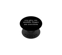 Le Das a mi Dedo Medio una erección Gracioso PopSockets PopGrip Adhesivo