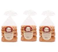Le Delizie del Grano - Galletas artesanales de Altamura hechas a mano con harina de trigo blando y aceite de oliva, sin conservantes, 3 paquetes de 300 g, sabor auténtico