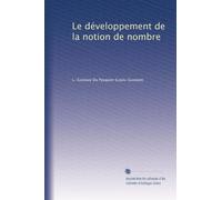 Le développement de la notion de nombre