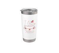 Le di mi corazón a la pizza - Amante de la pizza - Día de San Valentín Vaso térmico de acero inoxidable de doble pared